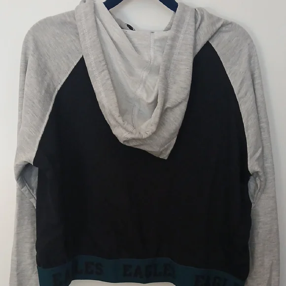 NFL Team Women's Gray and Black Hoodie - Picture 4 of 7